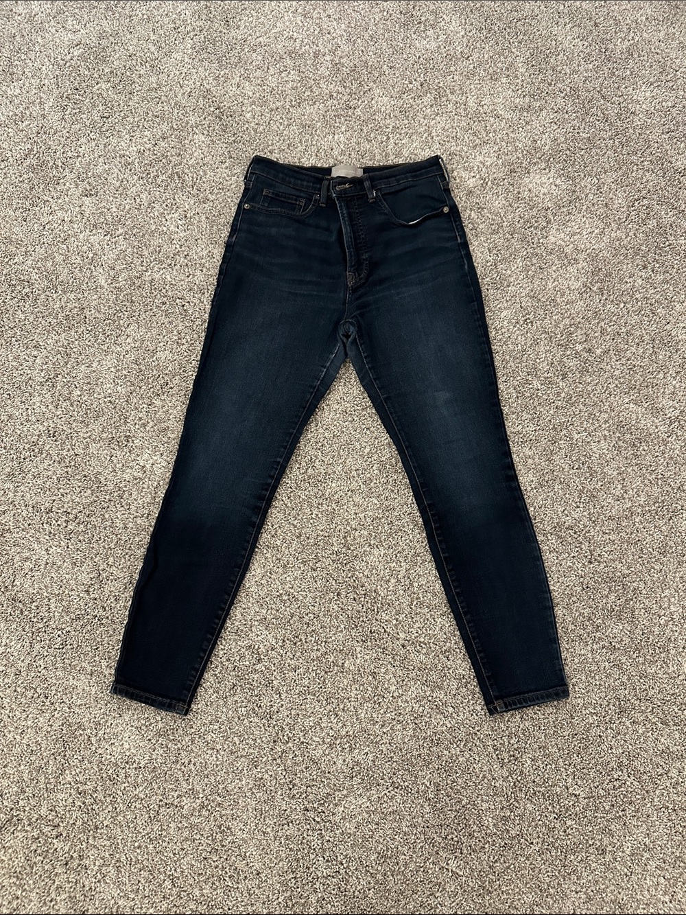 Everlane Women's Dark Indigo High-Rise Skinny Jeans 30